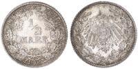 Deutsches Kaiserreich 1/2 Mark Halbe Mark 1905 F - Stuttgart - Silber -