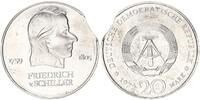 Deutschland / DDR 20 Mark 20 Mark 1972 A Friedrich v. Schiller Fehlprägung, Zainende -