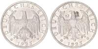 Deutschland / WEIMAR 2 Reichsmark Probe Silber, 2 Rückseitenstempel WEIMAR 2 Reichsmark Probe in Silber, Kopplung 2er Rückseitenstempel -