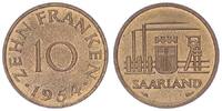 Nebengebiete / Saarland 10 Franken Saarland 10 Franken, f. st -