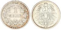 Deutsches Kaiserreich 1 Mark Kaiserreich 1 Mark Kursmünze J. 9 -