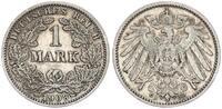 Deutsches Kaiserreich 1 Mark Kaiserreich 1 Mark Kursmünze J.17 Silbermünze großer Adler -