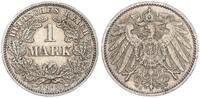 Deutsches Kaiserreich 1 Mark Kaiserreich 1 Mark Kursmünze J.17 Silbermünze großer Adler -