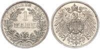 Deutsches Kaiserreich 1 Mark Kaiserreich 1 Mark Kursmünze J.17 Silbermünze großer Adler -
