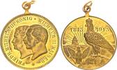 Deutschland Medaille Wilhelm II. 1888-1918 Vergoldete Bronze Medaille -Wilhelm II. 1888-1918 Vergoldete Bronzemedaille 1913 -