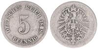 Deutschland / Kaiserreich 5 Pfennig Kaiserreich 5 Pfennig 1888 G s-ss Variante: 8 der Jahreszahl gefüllt !!!! -