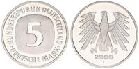 Deutschland / Bundesrepublik 5 Mark 5 DM Kursmünze 2000 J TOP-Erhaltung ! Seltenes Jahr. prägefrisch-stempelglanz -