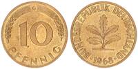 Deutschland 10 Pfennig BRD 10 Pfennig 1968 G -