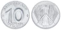 Deutschland / DDR 10 Pfennig 10 Pfennig DDR 1953 E seltenes Jahr / Münzzeichen -