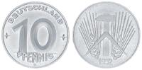 Deutschland / DDR 10 Pfennig 10 Pfennig DDR 1952 E J.1507 seltenes Jahr, vz-st -