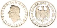 5 Reichsmark Schiller offizielle Neuprägung 1934/2001 Deutschland / Weimar Weimar 5 Reichsmark Schiller 1934  offizielle Neuprägung der Hamburger...
