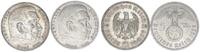 3. Reich 2 x 5 Mark Hindenburg mit und ohne HK 3. Reich Lot 5 Mark Hindenburg mit und ohne HK -