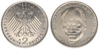 Deutschland 2 DM 2 DM J.459 1998A, Fehlprägung, ohne Randschrift, zu schwer, 7,98g -