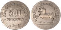 Deutschland / Braunschweig 50 Pfennig Herzogtum Braunschweig offizielles Notgeld 50 Pfennig 1918 Eisen -