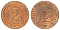 Deutschland 2 Pfennig BRD 2 Pfennig 1959 J prägefrisch -