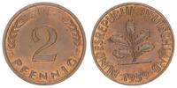 Deutschland 2 Pfennig BRD 2 Pfennig 1959 J prägefrisch -