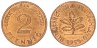 Deutschland 2 Pfennig BRD 2 Pfennig 1959 J prägefrisch -
