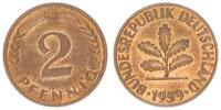 Deutschland 2 Pfennig BRD 2 Pfennig 1959 J prfr. - st -