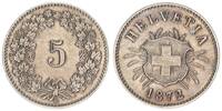 Schweiz 5 Rappen 1872 Schweiz 5 Rappen 1872, seltenes Jahr -
