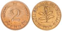 Deutschland 2 Pfennig BRD 2 Pfennig 1959 D prägefrisch -