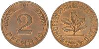 Deutschland 2 Pfennig BRD 2 Pfennig 1959 D prägefrisch -