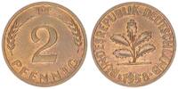 Deutschland 2 Pfennig BRD 2 Pfennig 1958 D prfr. , Kupferpatina -