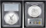Mexico - Mexiko - Libertad Onza - 1 Unze Libertad 1 Unze Silber - Siegesgöttin - Adler frisst Schlange - PCGS - sehr seltenes Jahr -