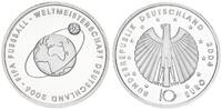 Deutschland / Eurowährung 10 Euro Fußball 2004 A 10 Euro Fußball Jahr 2004 Münzzeichen A Polierte Platte (in Münzkapsel) -