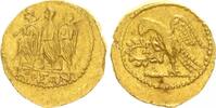 Antike / Thrakien/ Stadt Olbia Goldstater Koson/Brutus, GoldstBrutus steht zwischen 2 Lektoren, Adler hält Kranz in Fängen -