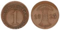 Deutschland / Weimar 1 Pfennig, ca.10 % dezentriert Weimar 1 Reichspfennig 1925 A ca.10 % dezentriert -