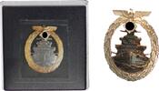3. Reich Orden Flottenkriegs-Abzeichen mit Billianten im Etui Hersteller A.S. ** -