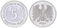 Deutschland / Bundesrepublik 5 Mark 5 DM Kursmünze 1976G TOP-Erhaltung ! prägefrisch-stempelglanz -