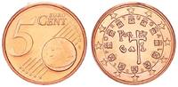 Portugal 5 Cent Portugal 5 Cent Kursmünze 2003 prägefrisch seltenes Jahr -
