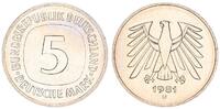Deutschland / Bundesrepublik 5 Mark 5 DM Kursmünze 1981 D TOP-Erhaltung ! prägefrisch-stempelglanz -