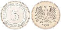 Deutschland / Bundesrepublik 5 Mark 5 DM Kursmünze 1981 F TOP-Erhaltung ! prägefrisch-stempelglanz -