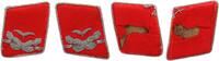 3. Reich Uniformteil Luftwaffen Kragenspiegel Leutnant der Flakatillerie -