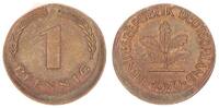 Deutschland 1 Pfennig ca. 10 % dezentriert BRD 1 Pfennig 1970 D Fehlprägung: 10 % dezentriert -