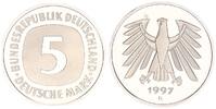 Deutschland / Bundesrepublik 5 Mark 5 DM Kursmünze 1997 G TOP-Erhaltung - Seltenes Jahr Polierte Platte (PP, Proof) -