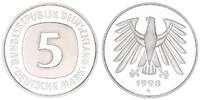 Deutschland / Bundesrepublik 5 Mark 5 DM Kursmünze 1998 A TOP-Erhaltung - Seltenes Jahr Polierte Platte (PP, Proof) -