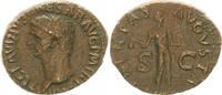 Antike / Römische Kaiserzeit / Claudius As Claudius As mit Rückseitendarstellung Libertas Augusta SC -