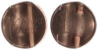 Frankreich/Österreich Vorläufer,Testprobe <i>1Cent</i> Training Token Frankreich 1 Cent Training Token (2001) Testmünze im Vorfeld der Europroduktion -