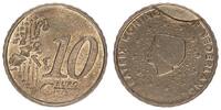 Niederlande 10 Cent Fehlprägung mit gebrochenem Stempel gepr. Niederlande Fehlprägung: 10 Cent ohne Jahr, mit gebrochenem Stempel geprägt -