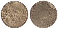 Niederlande 10 Cent Fehlprägung mit gebrochenem Stempel gepr. Niederlande Fehlprägung: 10 Cent ohne Jahr, mit gebrochenem Stempel geprägt -