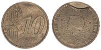 Niederlande 10 Cent Fehlprägung mit gebrochenem Stempel gepr. Niederlande Fehlprägung: 10 Cent ohne Jahr, mit gebrochenem Stempel geprägt -