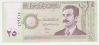 Irak 25 Dinar Irak, 25 Dinar, leicht versetzter Druck -