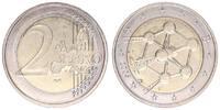 Belgien 2 Euro Stempeldrehung 2 € Münze Belgien 2006 - Atomium, Stempeldrehung 75° nach rechts -
