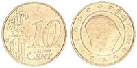 Belgien 10 Cent Stempeldrehung 10Cent Münze Belgien 2001, Stempeldrehung 35° nach links -
