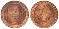 Deutschland 10 DM Kupferprobe BRD 10 DM Kupferprobe 2000 ohne Randschrift (Bach) -