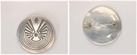 Silber Brosche, ca. 5cm groß -