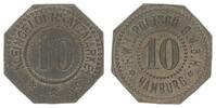 Hamburg 10 Pfennig FWL Poetsch, 10 Pfennig Probe ! Notmünze -